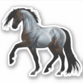 Sticker Ramirez - cheval espagnol, en train de courir - (Devant)
