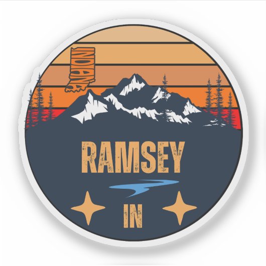 Sticker Ramsey, Indiana (Devant)
