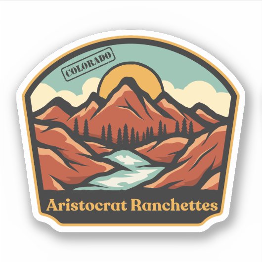 Sticker Ranchettes Aristocrate, Colorado (Devant)