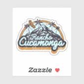 Sticker Rancho Cucamonga, Californie (Feuille)