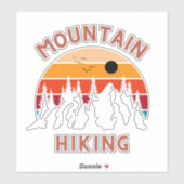 Sticker Randonnée de montagne (Feuille)