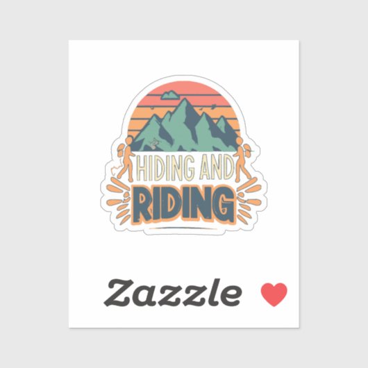 Sticker Randonnée Où les Voyages Deviennent des Aventures (Feuille)