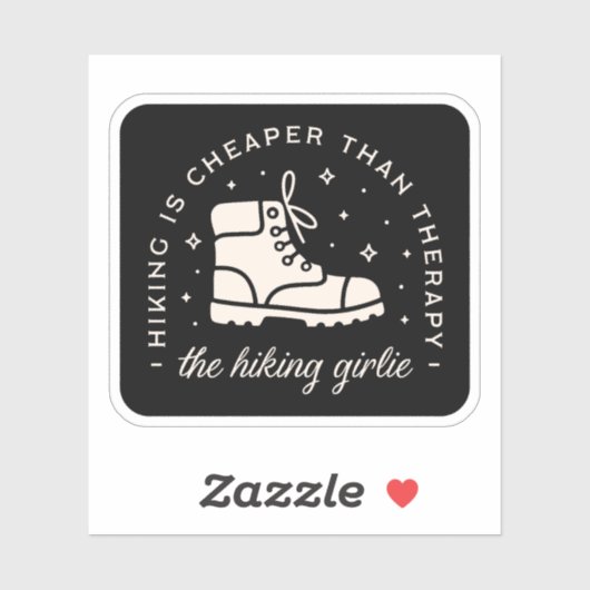 Sticker Randonnée randonneur fille drôle citations sorcièr (Feuille)