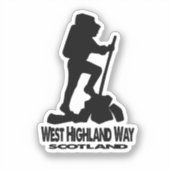 Sticker Randonnée - West Highland Way - Écosse (Recto)