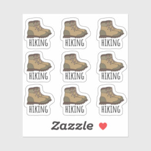 Sticker Randonnées Boots Hiker Mountain Escalade Bujo Plan