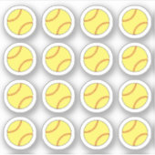 Sticker Rappel de jour de match de softball pour planifica (Devant)