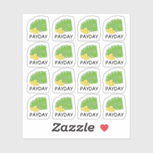 Sticker Rappel de jour de paie de chèque de paie Calendrie