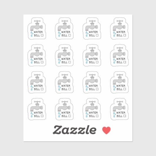 Sticker Rappel de planificateur de budget de facture de se (Feuille)