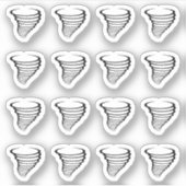 Sticker Rappel de prévision météorologique de météorologie (Devant)