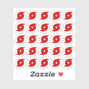 Sticker Rappel de prévision météorologique pour ouragan