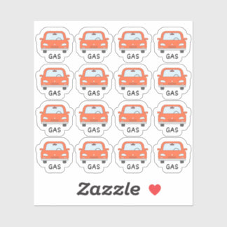 Sticker Rappel de ravitaillement en gaz de voiture Bujo Pl