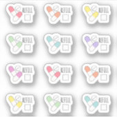Sticker Rappel de renouvellement de médicaments Médicament (Devant)