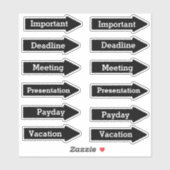 Sticker Rappels d'affaires (Feuille)