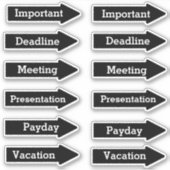 Sticker Rappels d'affaires (Devant)