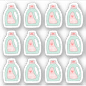 Sticker Rappels de tâches de nettoyage des détergents pour (Devant)