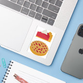Sticker Raspberry (Ordinateur portable avec iPhone)