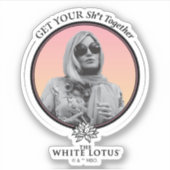 Sticker Rassemblez votre sh*t - Le Lotus Blanc (Devant)