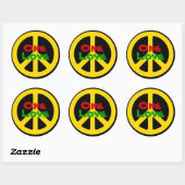 Sticker Rasta One Love (Feuille)
