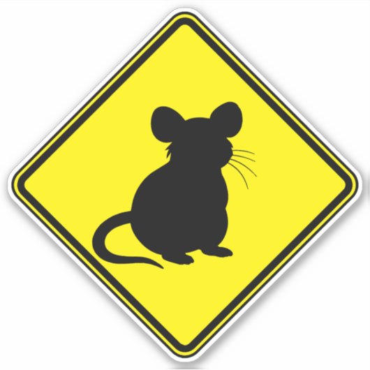 Sticker Rat Art Rat Clip Art Silhouette Animal Art Avertis (Devant)
