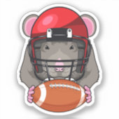 Sticker Rat au football (Recto)
