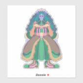 Sticker Rat Princesse (Feuille)
