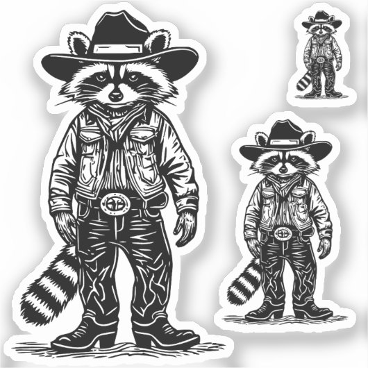 Sticker raton cow-boy (Recto)