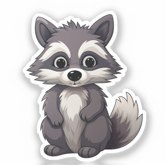 Sticker Raton laveur (Recto)