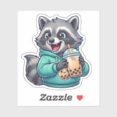 Sticker Raton laveur Boba (Feuille)