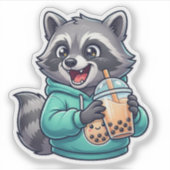 Sticker Raton laveur Boba (Devant)