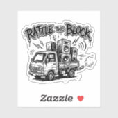 Sticker Rattle The Block (Feuille)