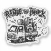 Sticker Rattle The Block (Devant)