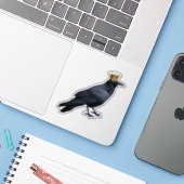 Sticker Raven King (Ordinateur portable avec iPhone)