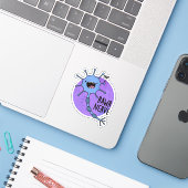 Sticker Rawr Nerve Funny Neuron Nerve Pun (Ordinateur portable avec iPhone)