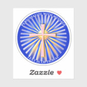 Sticker Rays of Light from the Religious Cross (Feuille)