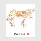 Sticker Rayure dorée zèbre (Feuille)