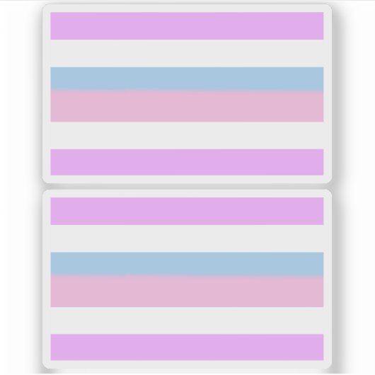 Sticker Rayures de fierté intersexe (Devant)