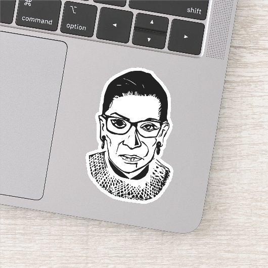 Sticker RBG célèbre, Ruth Bader Ginsburg (Détail)