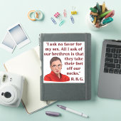 Sticker RBG Ruth Bader Ginsburg Citer Feminist Women Right (Couverture iPad)
