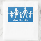 Sticker #realfamily, valeurs traditionnelles du ma (Sac)