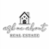 Sticker Realtor Me Demandez À Propos Immobilier Promotionn (Devant)