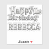Sticker Rebecca Happy (Feuille)