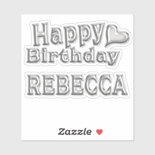 Sticker Rebecca Happy (Feuille)
