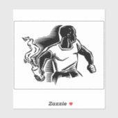 Sticker Rebel, Molotov Cocktail, Riots, Communist Style (Feuille)