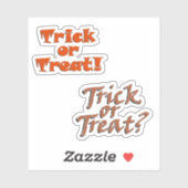 Sticker Rebut de livre ou traitement Halloween (Feuille)