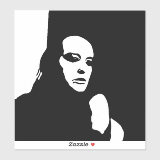 Sticker Recherche vers le bas (Feuille)