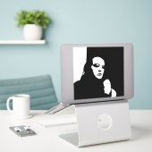 Sticker Recherche vers le bas (Ordinateur portable sur le bureau)