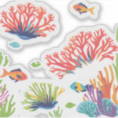 Sticker Récif caraïbe heureux  (Devant)