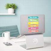 Sticker Recipe Dividers Personalized (Ordinateur portable sur le bureau)