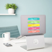 Sticker Recipe Dividers Personalized (Ordinateur portable sur le bureau)
