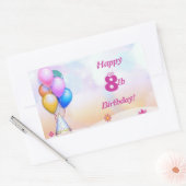 Sticker Rectangle Anniversaire de enfant (Enveloppe)